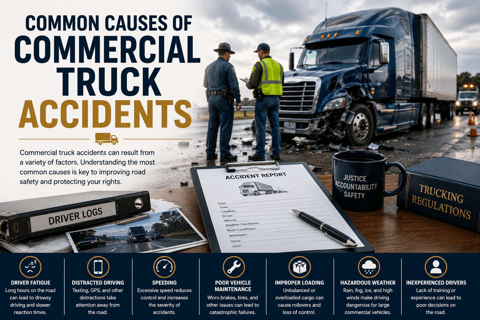 Causes of commercial truck accidents