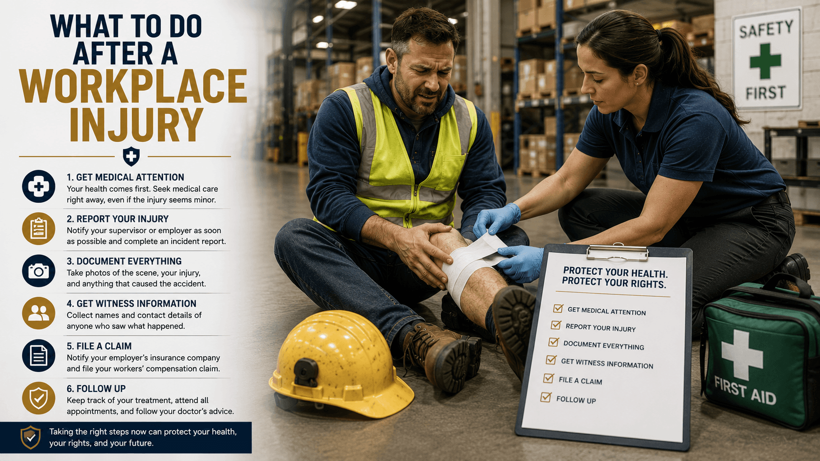 important steps to take after a workplace injury